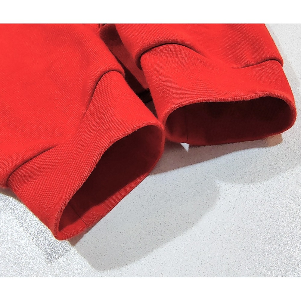 Lacoste Sport Hoodie Mens Large Red Full Zip Cotton Blend Fleece Sweatshirt Logo - Picture 7 of 15